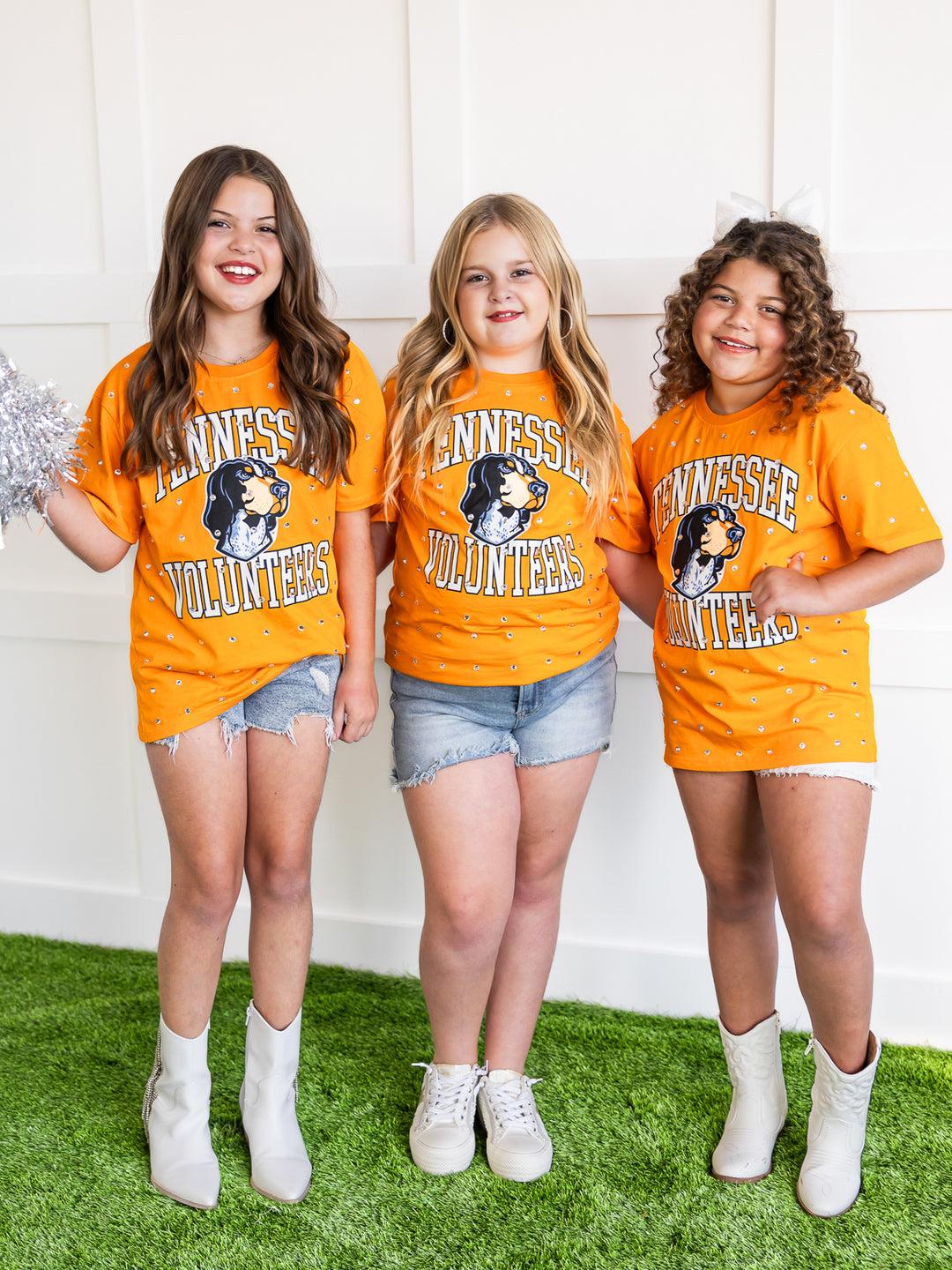 Youth Tennessee Volunteers Smokey All-Over Rhinestone Tee