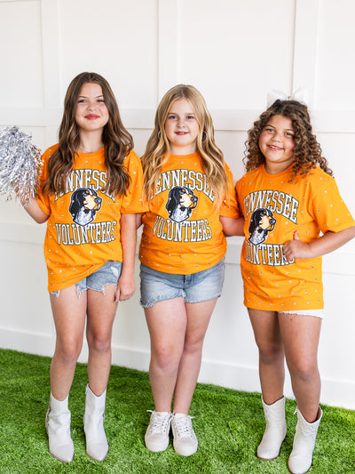 Youth Tennessee Volunteers Smokey All-Over Rhinestone Tee