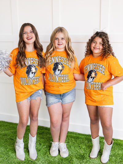 Youth Tennessee Volunteers Smokey All-Over Rhinestone Tee