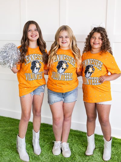 Youth Tennessee Volunteers Smokey All-Over Rhinestone Tee