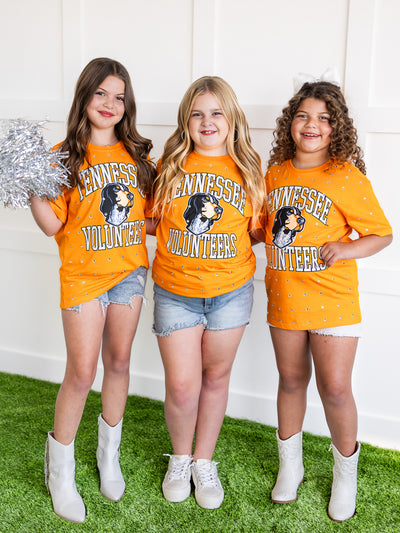 Youth Tennessee Volunteers Smokey All-Over Rhinestone Tee