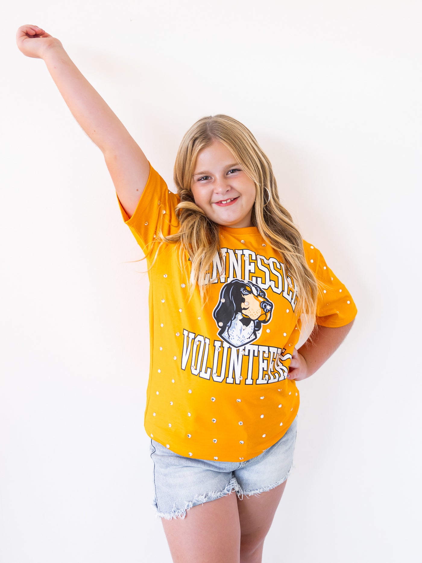 Youth Tennessee Volunteers Smokey All-Over Rhinestone Tee