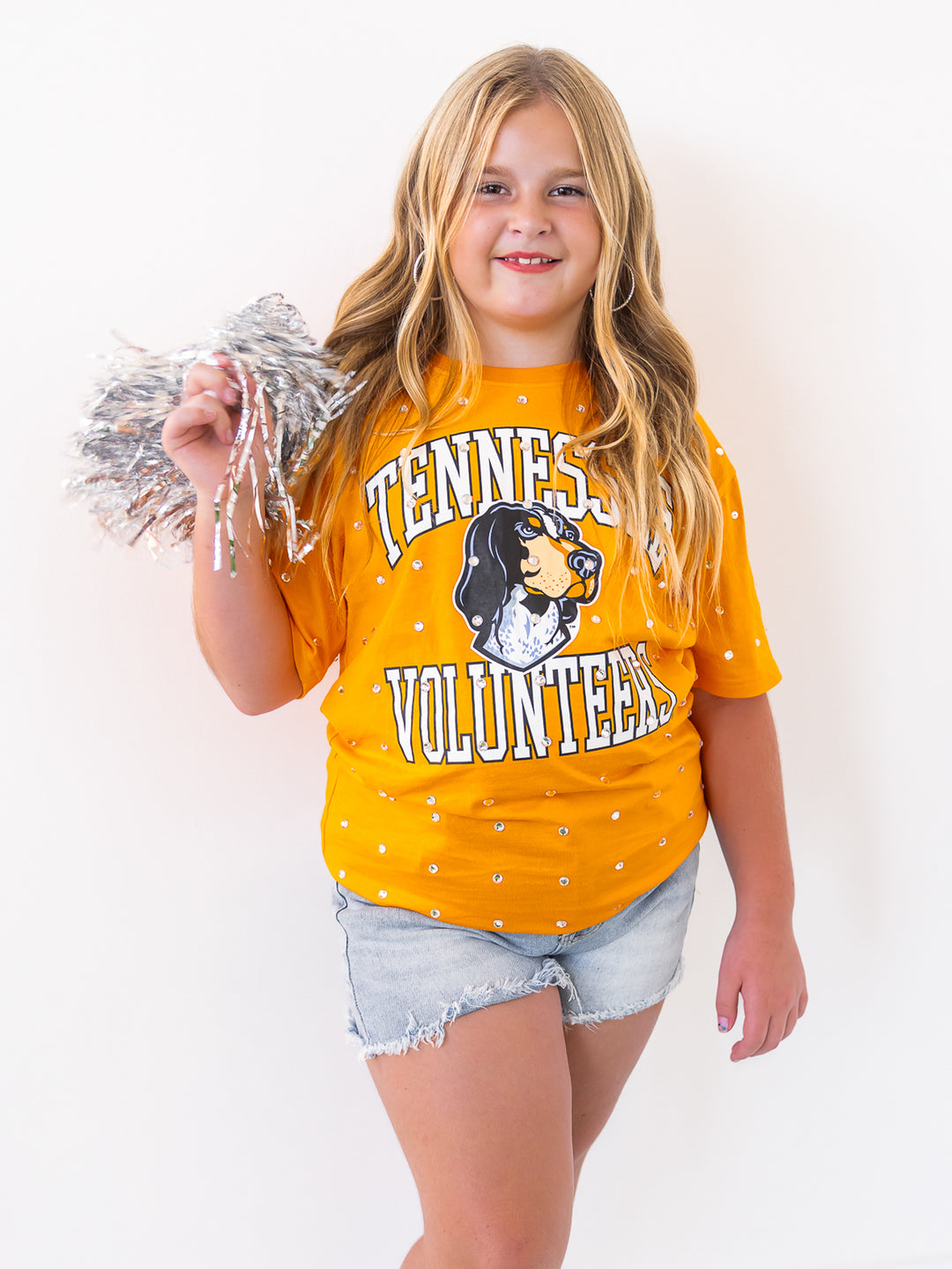 Youth Tennessee Volunteers Smokey All-Over Rhinestone Tee