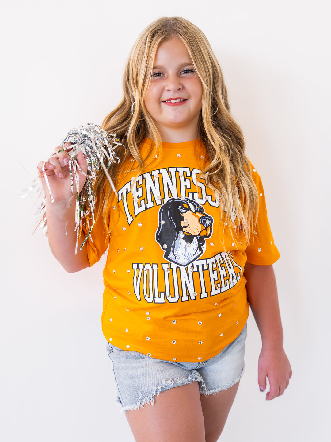 Youth Tennessee Volunteers Smokey All-Over Rhinestone Tee