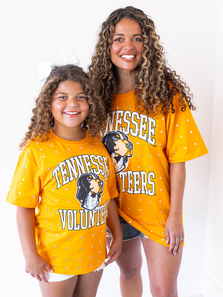 Tennessee Volunteers Smokey All-Over Rhinestone Tee