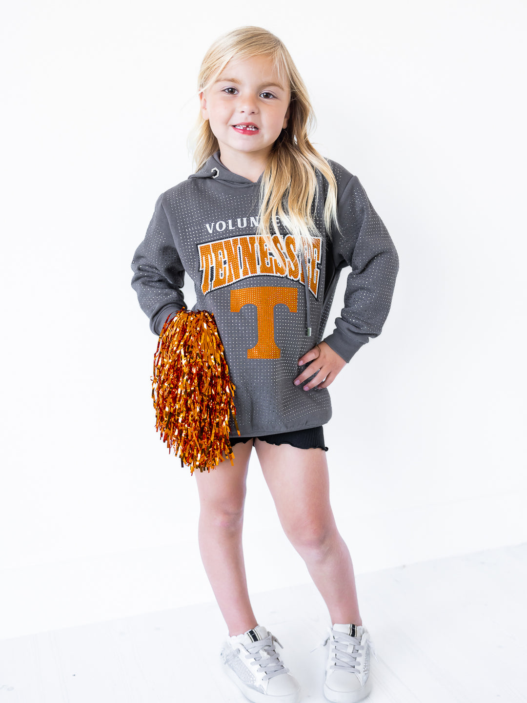 Youth Tennessee Volunteers All-Over Rhinestone Sparkle Hoodie