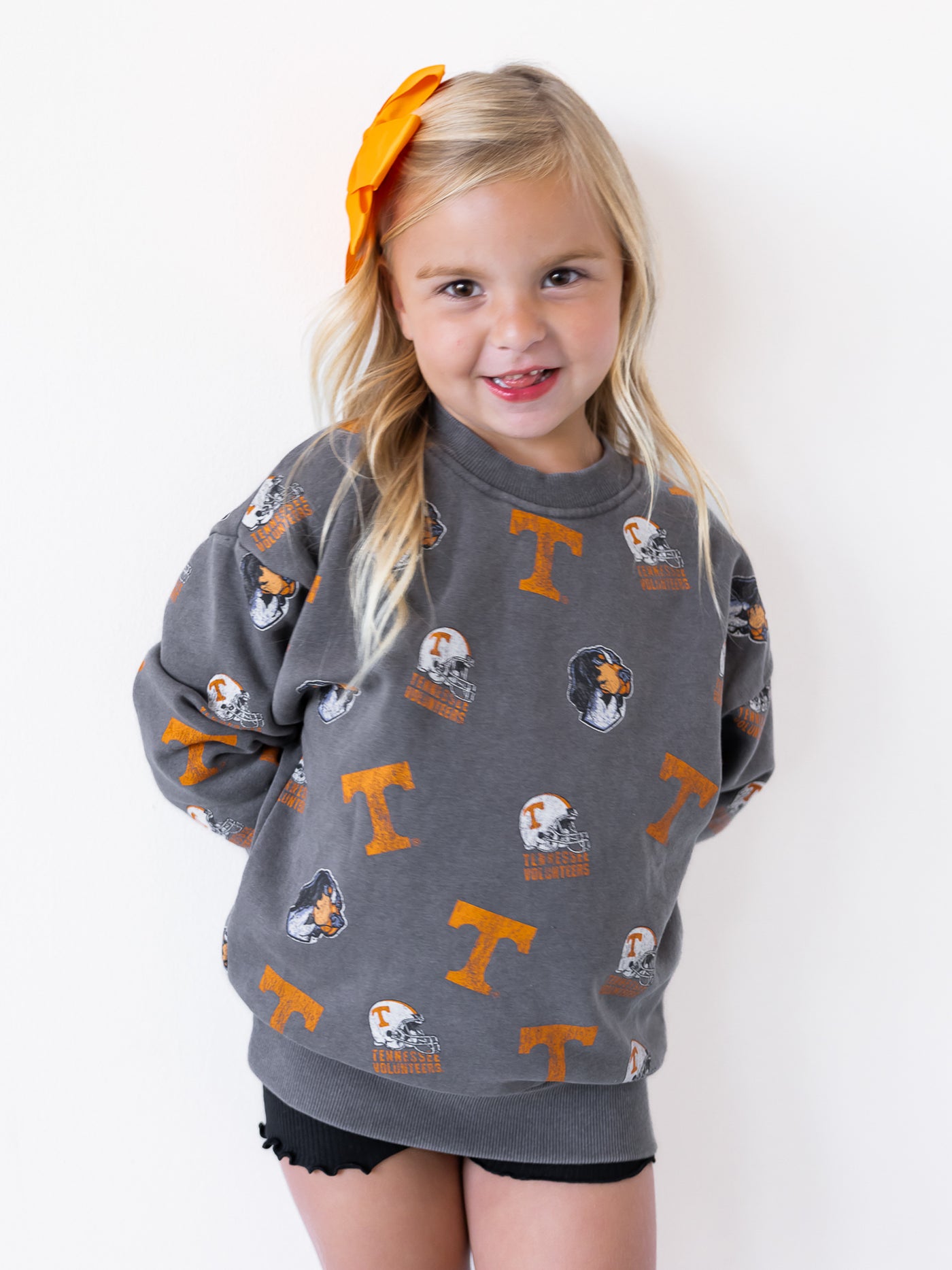 Youth Tennessee Volunteers Crewneck Fleece Pullover