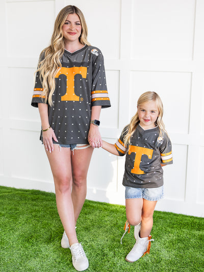 Youth Tennessee Volunteers Kick-Off Time Rhinestone Top