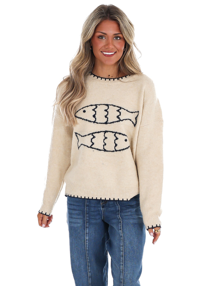 Double Fish Sweater