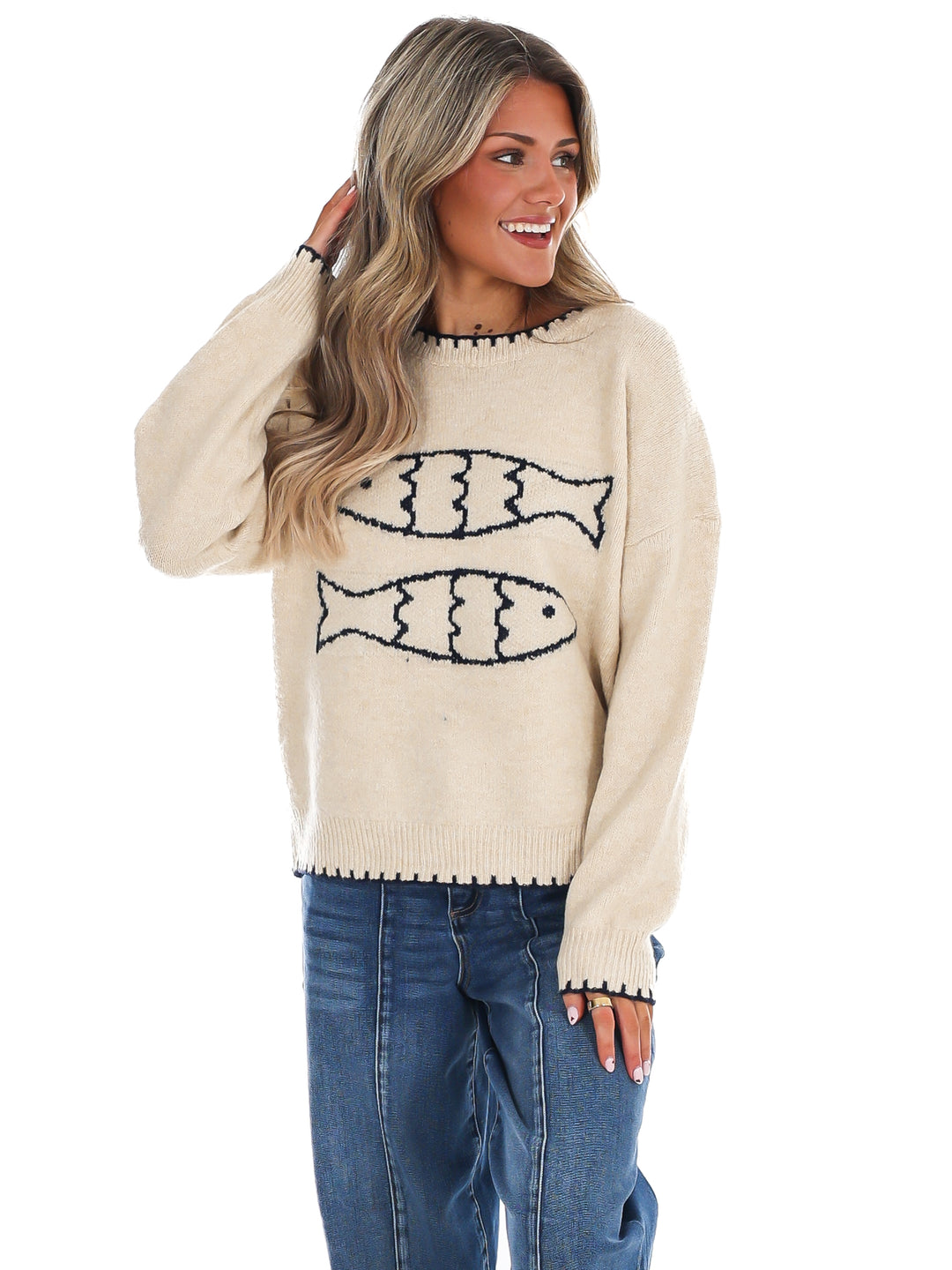 Double Fish Sweater