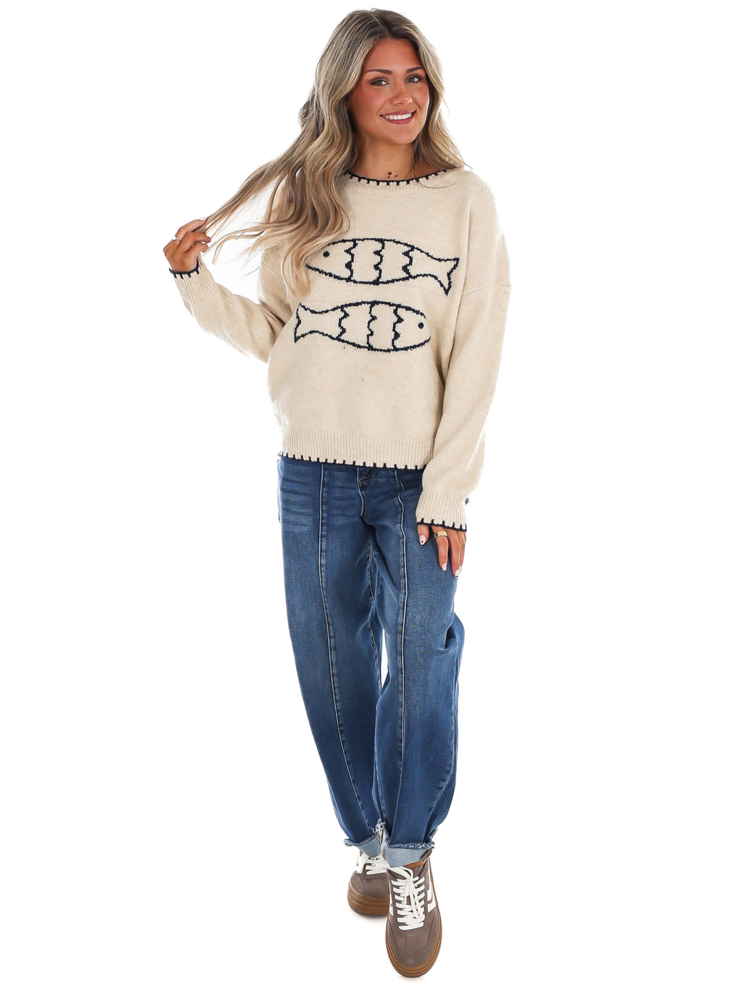 Double Fish Sweater