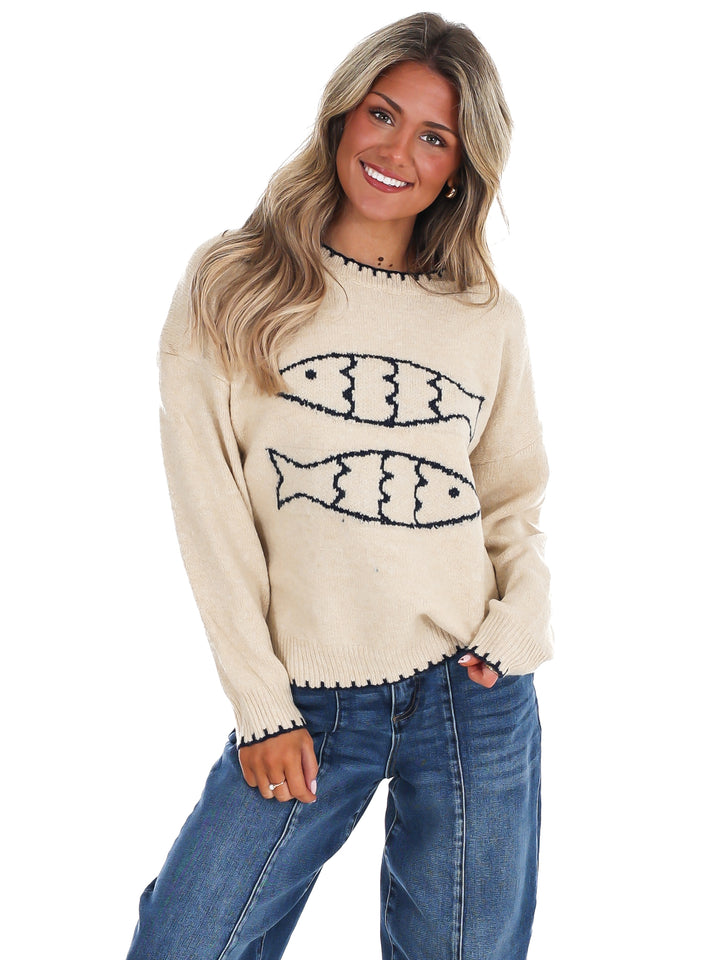 Double Fish Sweater