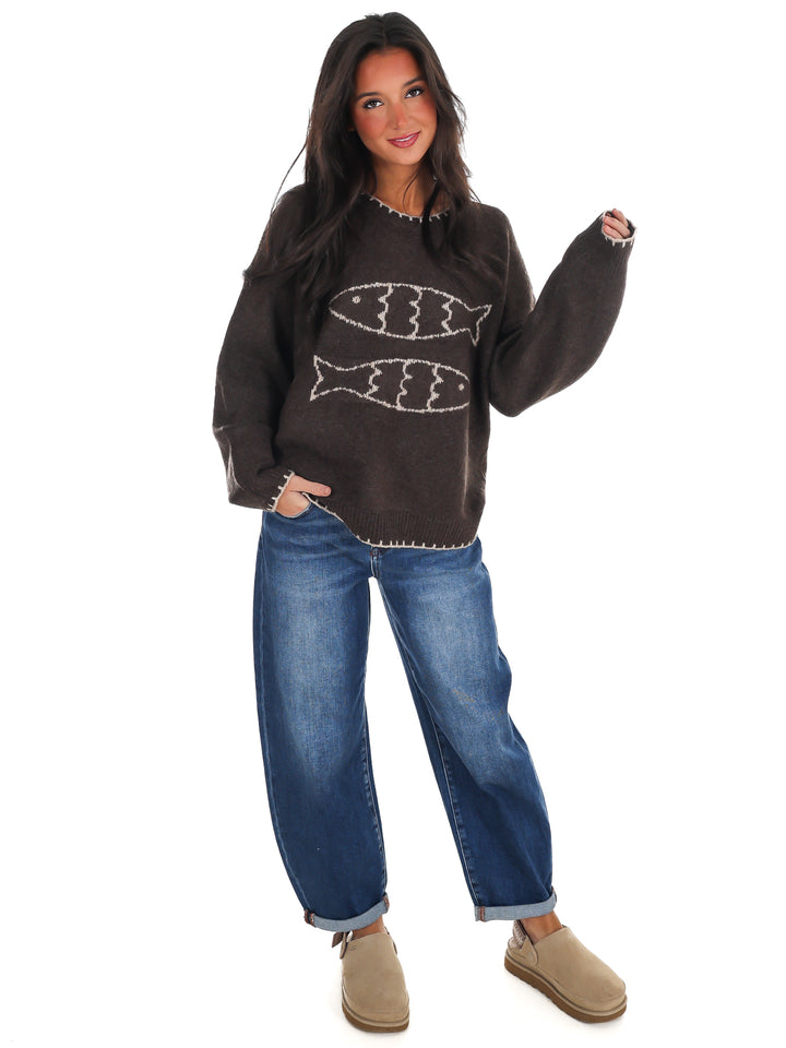 Double Fish Sweater