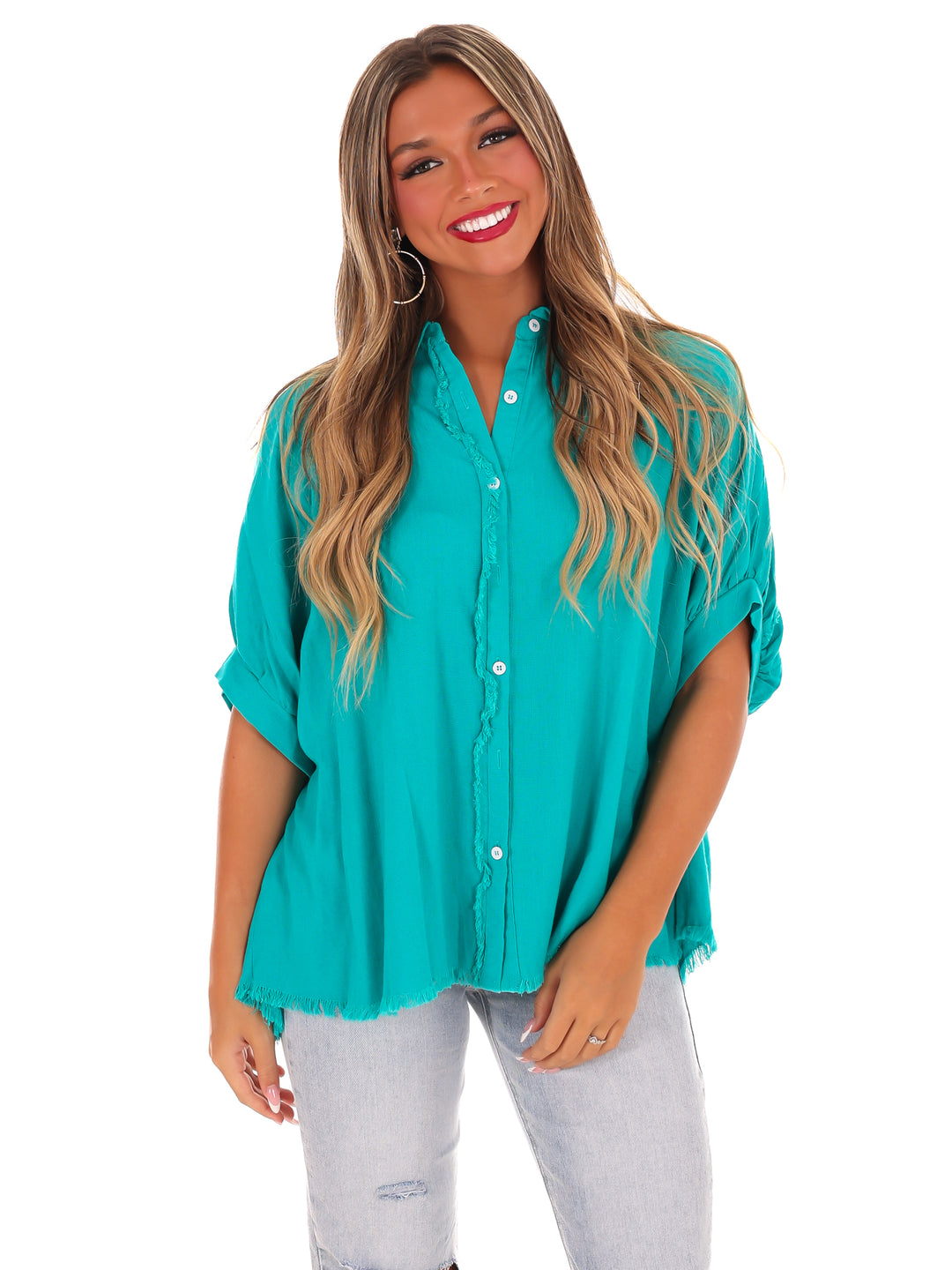 Casual Stroll Linen Top