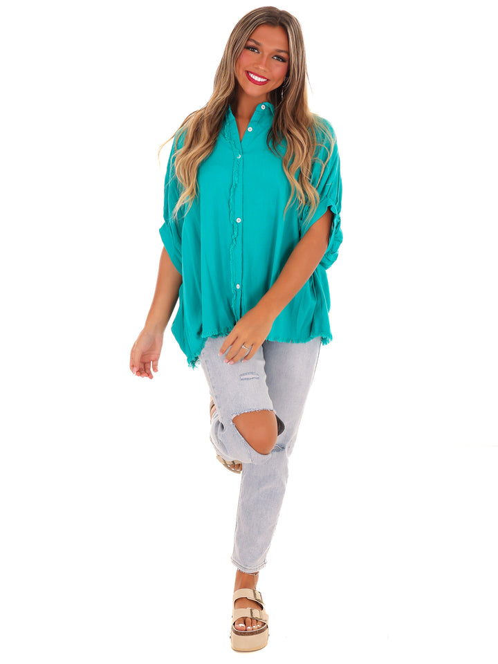 Casual Stroll Linen Top