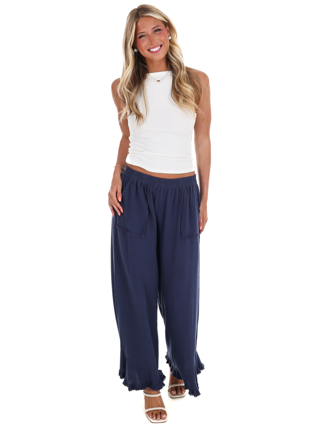 Back Home Linen Wide Leg Pants
