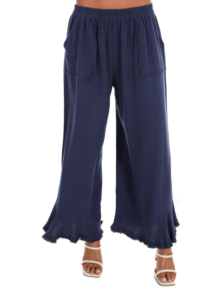 Back Home Linen Wide Leg Pants