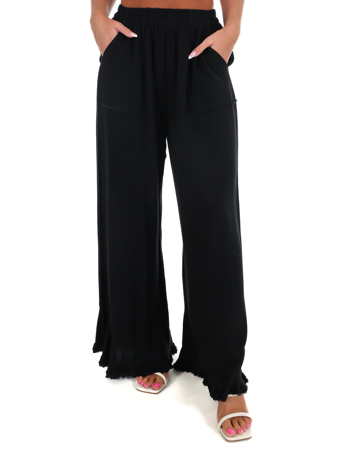 Back Home Linen Wide Leg Pants