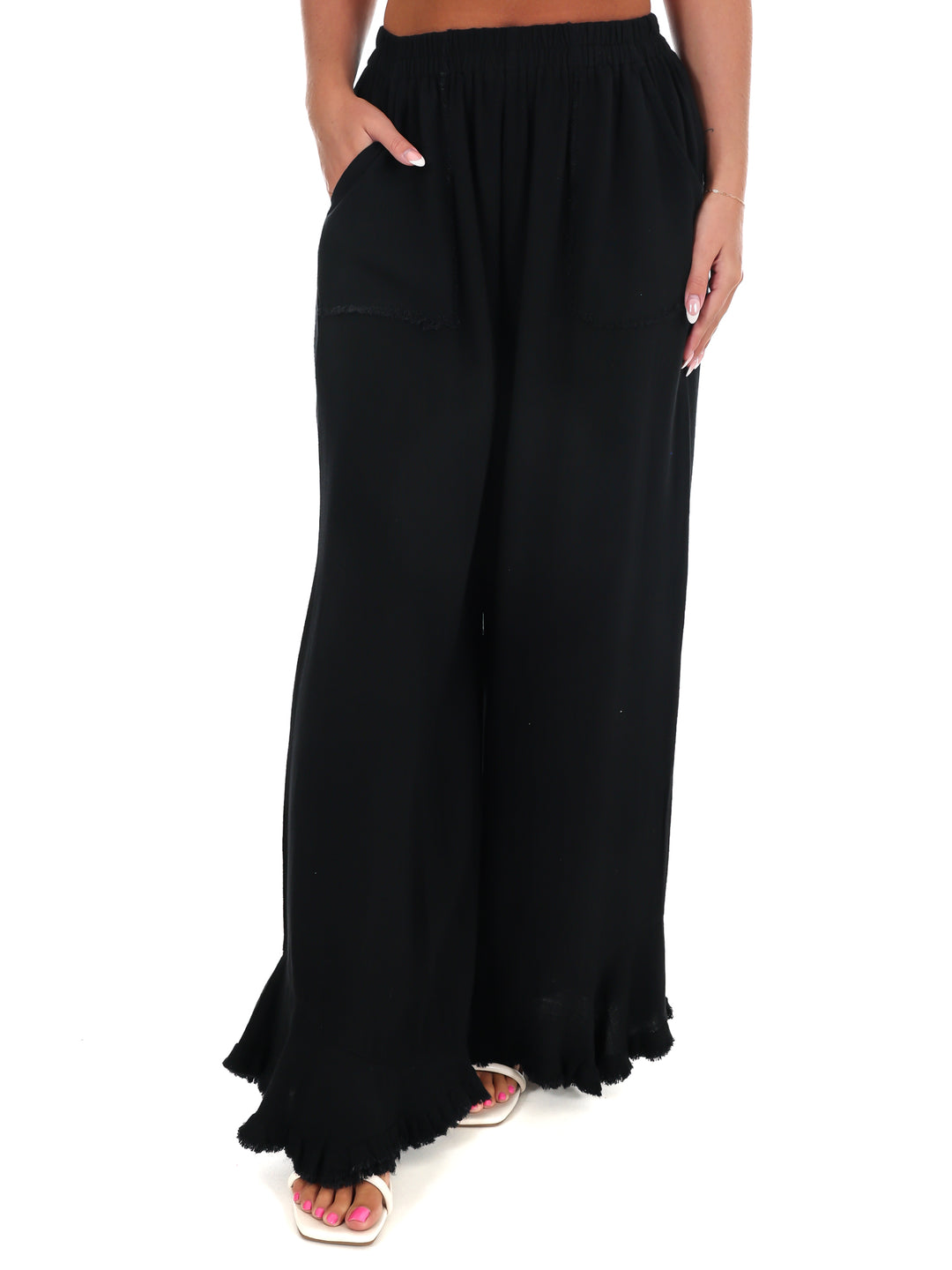 Back Home Linen Wide Leg Pants
