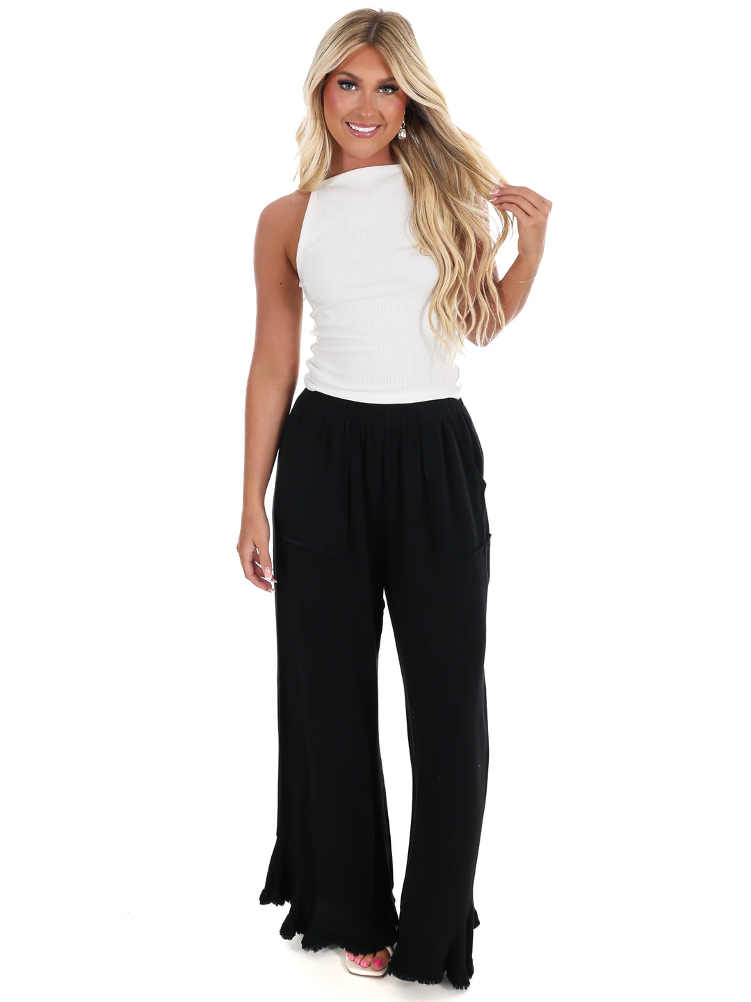 Back Home Linen Wide Leg Pants
