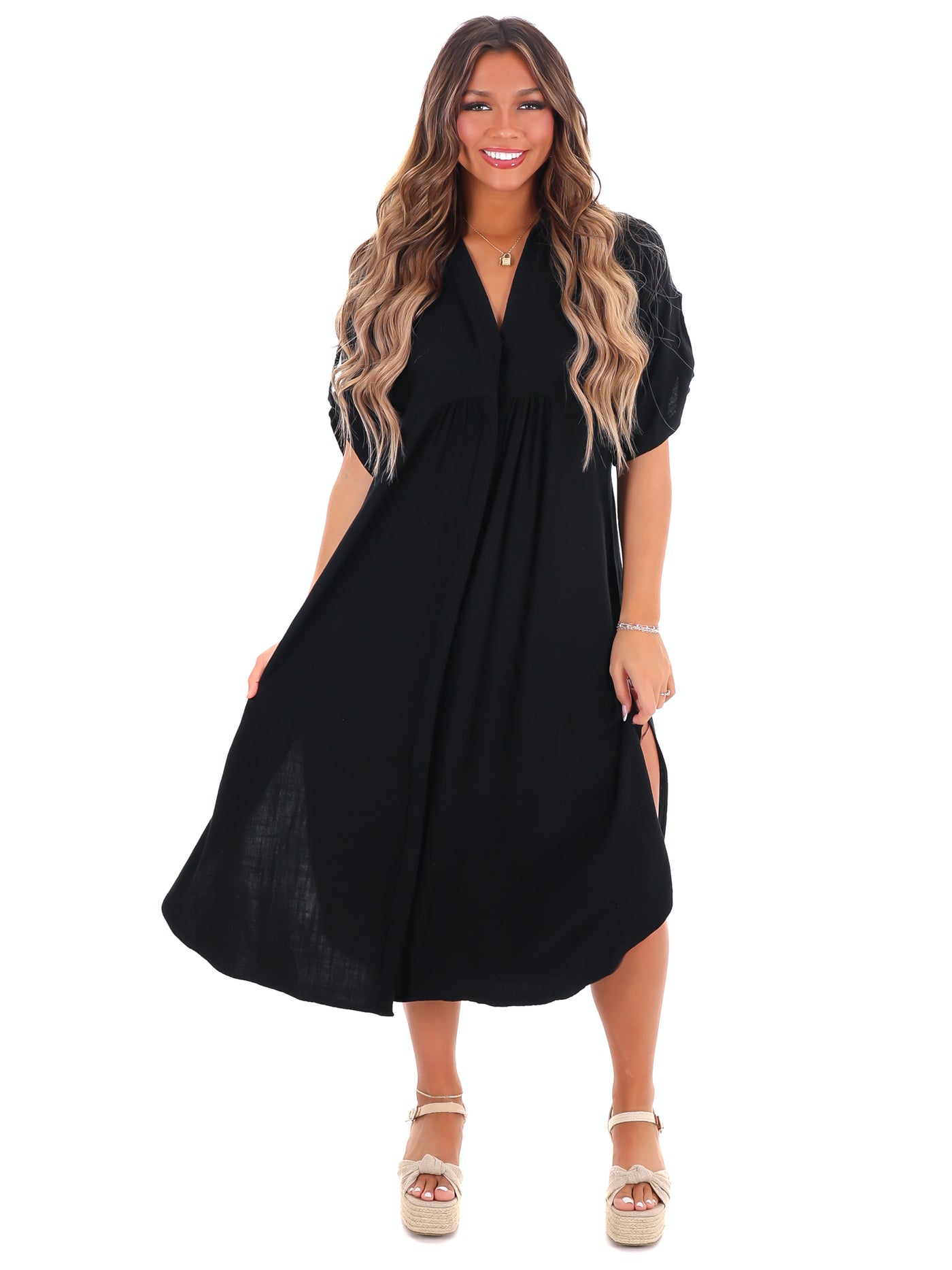 For the Moment Midi Dress
