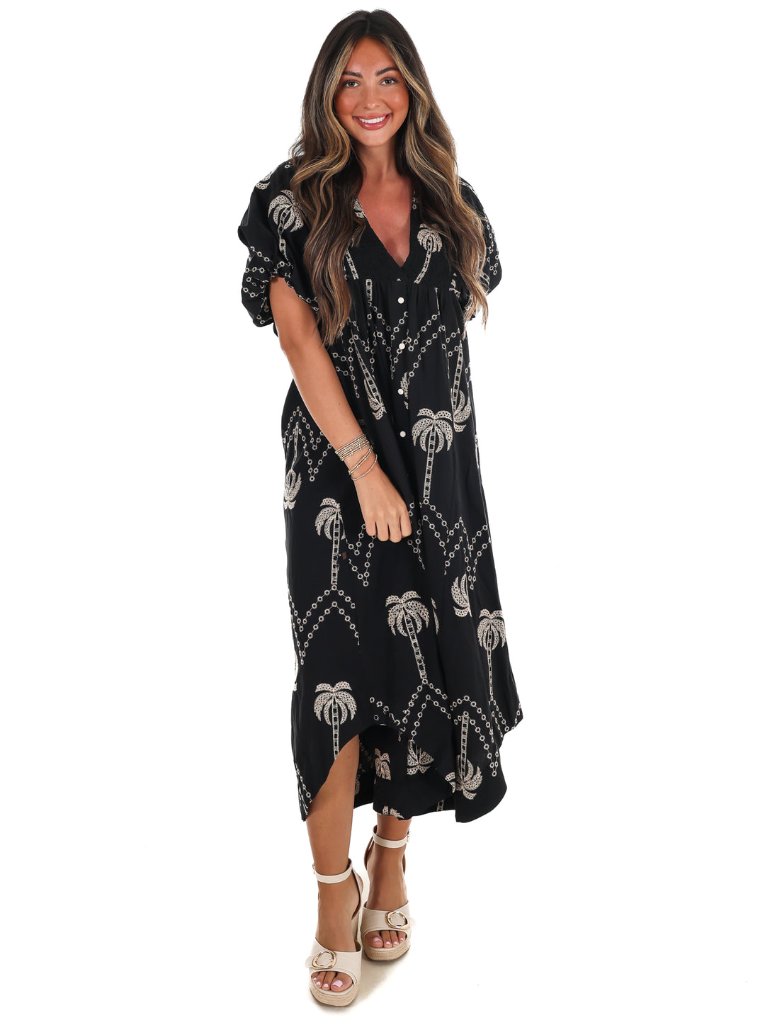 Bloomline Embroidered Midi Dress