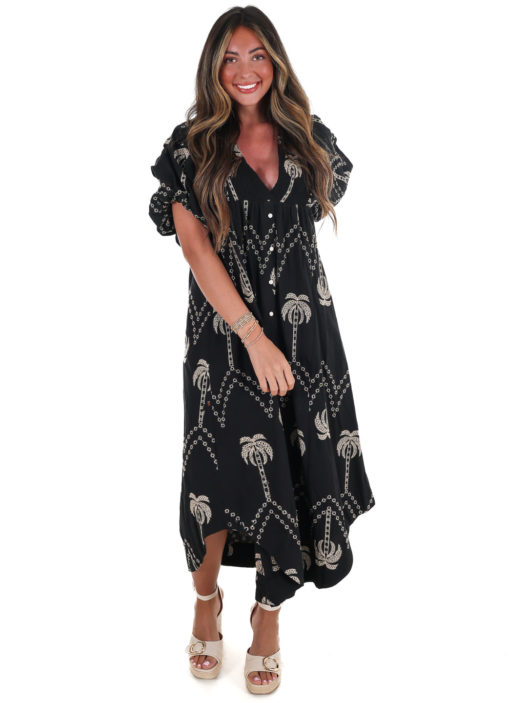 Bloomline Embroidered Midi Dress