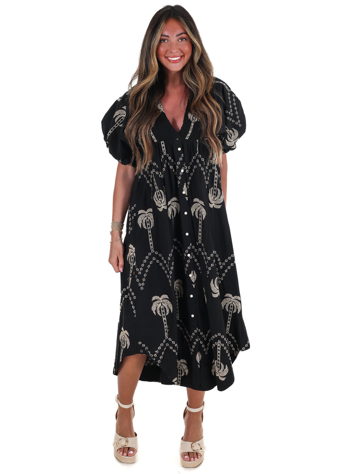 Bloomline Embroidered Midi Dress