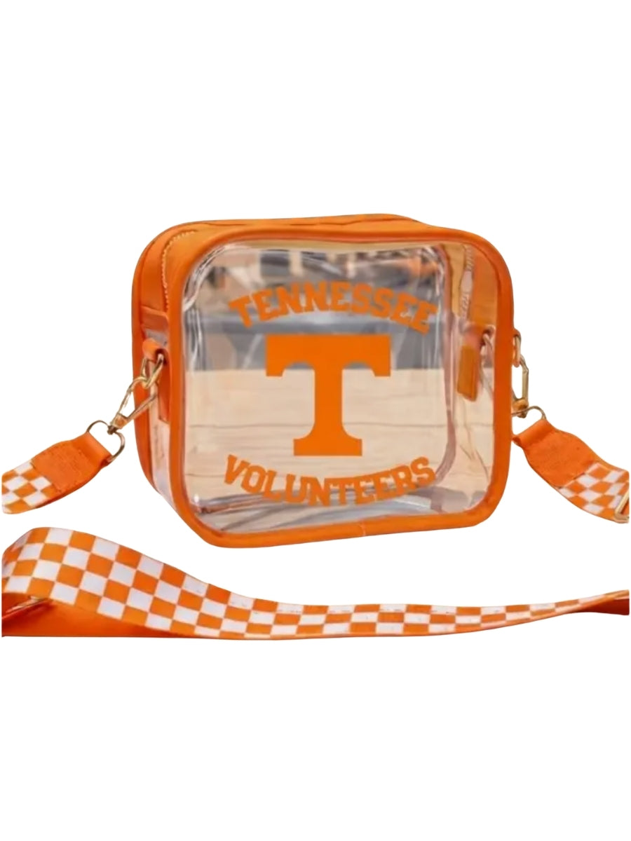 Tennessee Volunteers Orange Clear Crossbody Bag