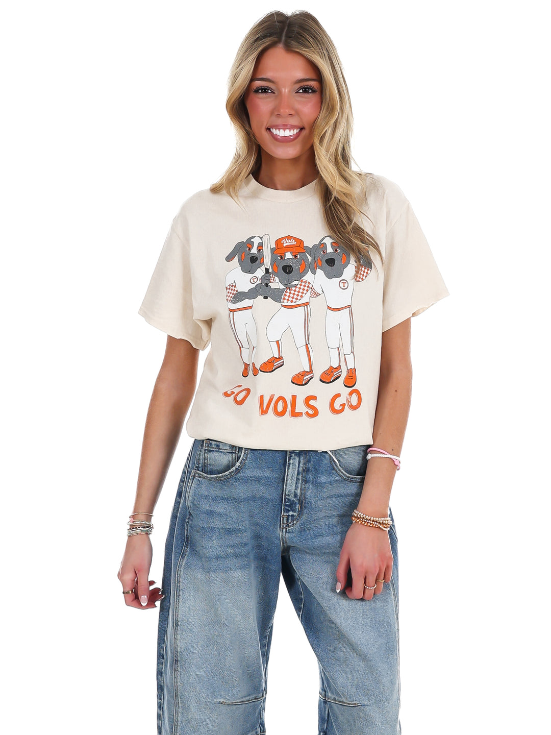 Tennessee Vols Baseball Mascot Fighter Thrifted Tee