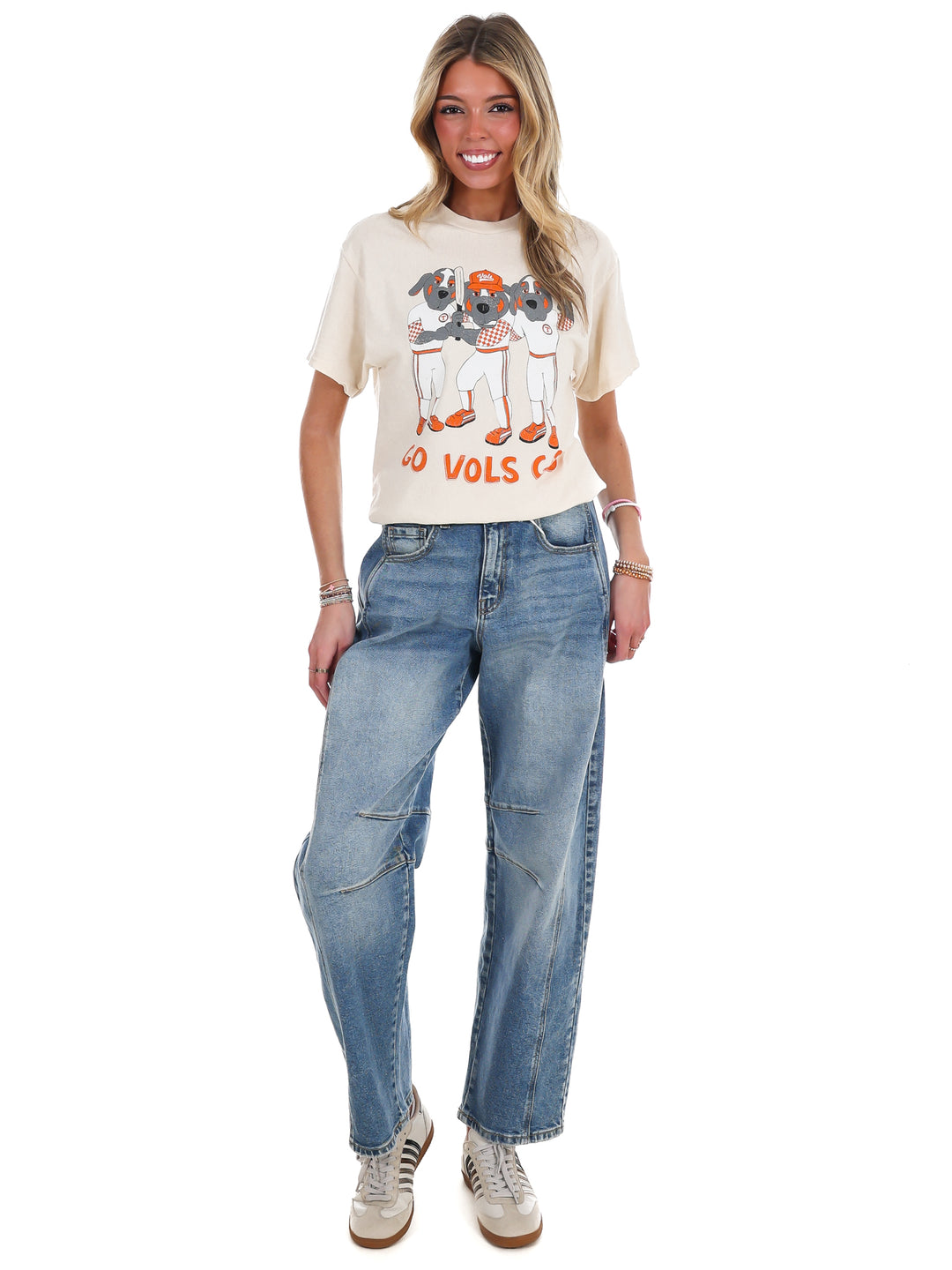 Tennessee Vols Baseball Mascot Fighter Thrifted Tee