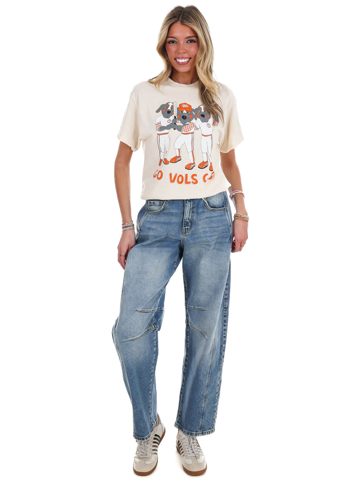 Tennessee Vols Baseball Mascot Fighter Thrifted Tee