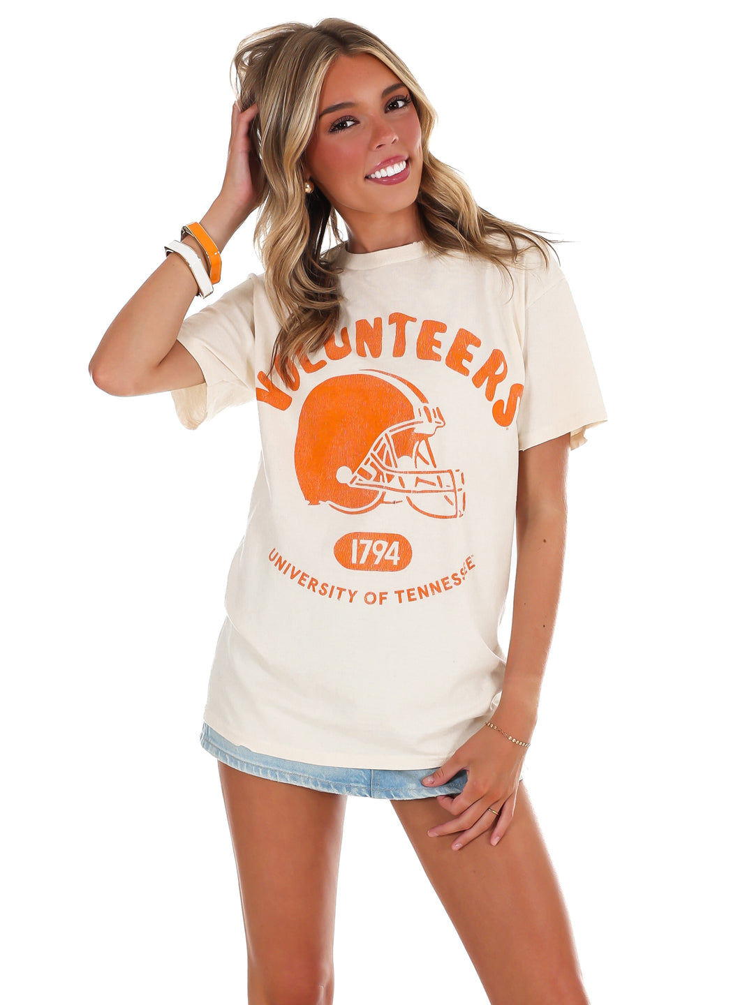 Tennessee Vols Varsity Stamp Thrifted Tee