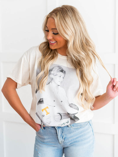 Dolly Parton T Tattoo On Guitar Thrifted Tee