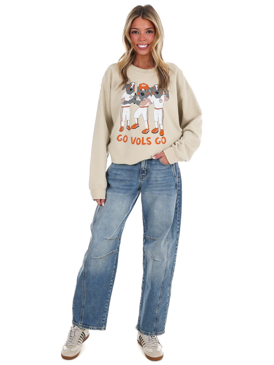 Tennessee Vols Baseball Fighters Mascot Thrifted Sweatshirt