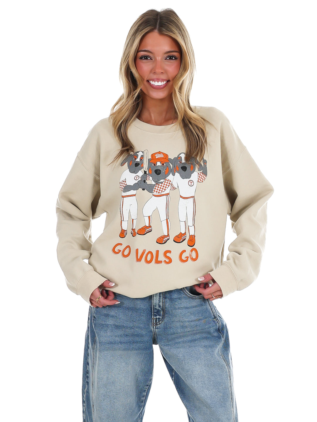 Tennessee Vols Baseball Fighters Mascot Thrifted Sweatshirt