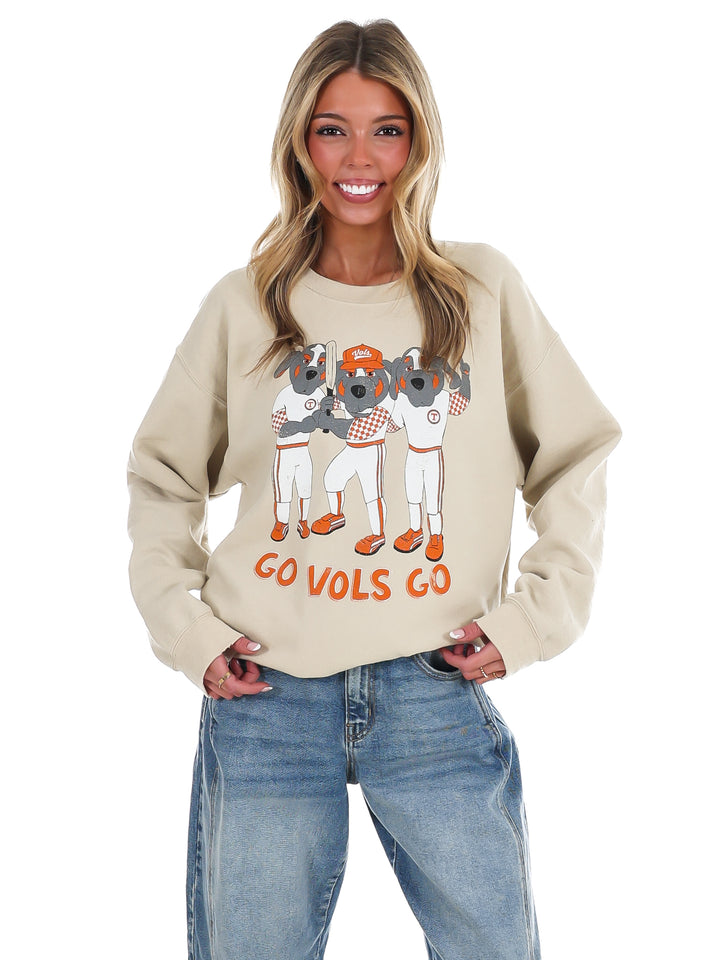 Tennessee Vols Baseball Fighters Mascot Thrifted Sweatshirt