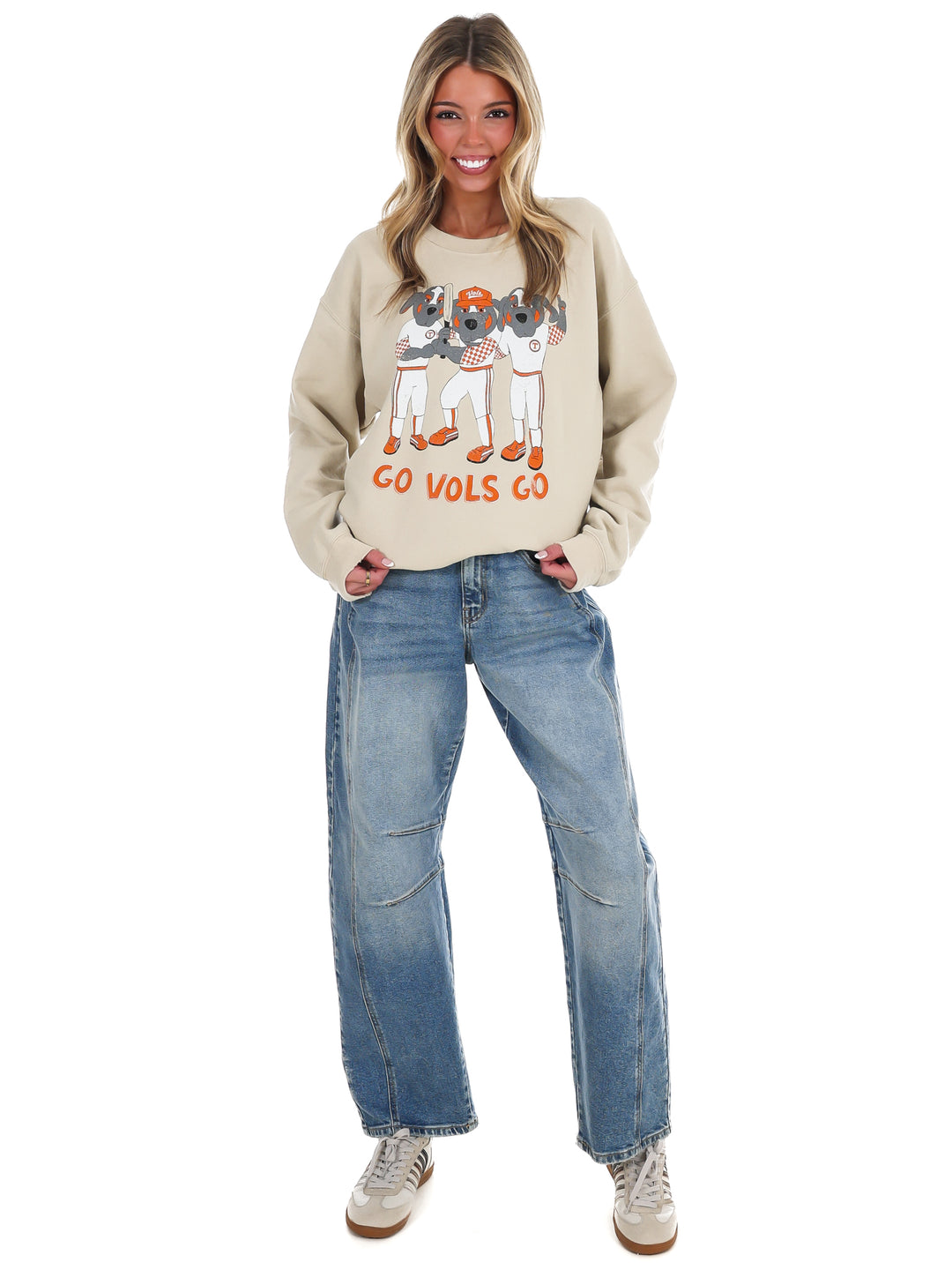 Tennessee Vols Baseball Fighters Mascot Thrifted Sweatshirt