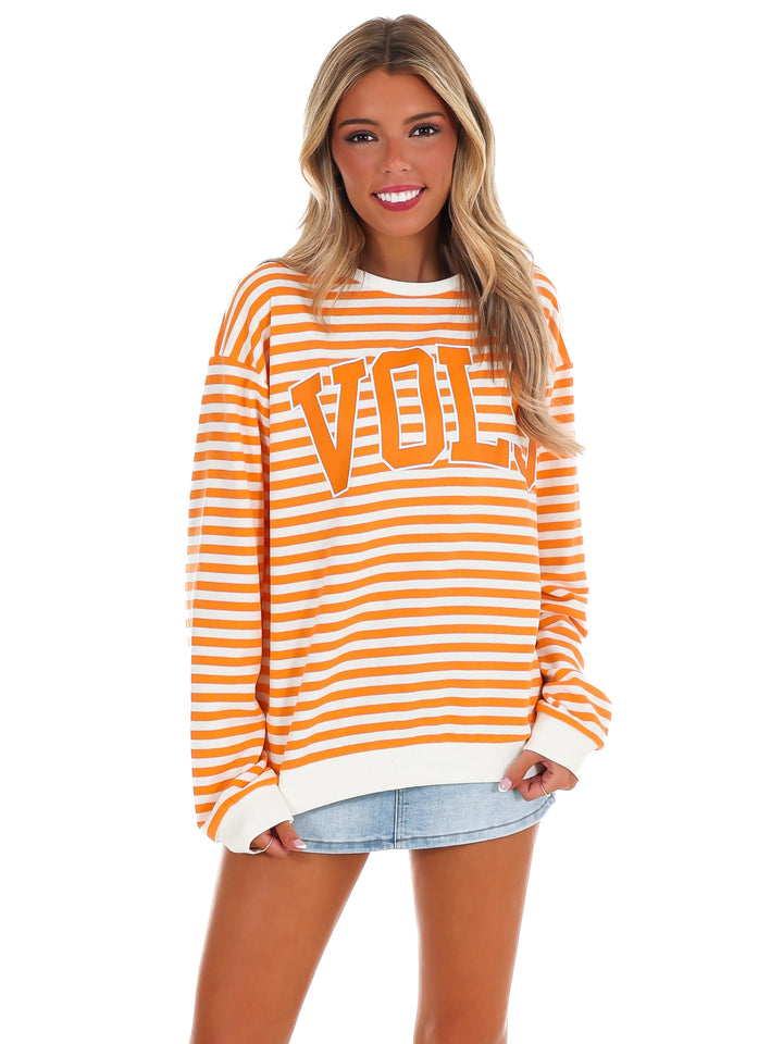 Tennessee Vols Classic Arch Stripe Hi Dive Sweatshirt