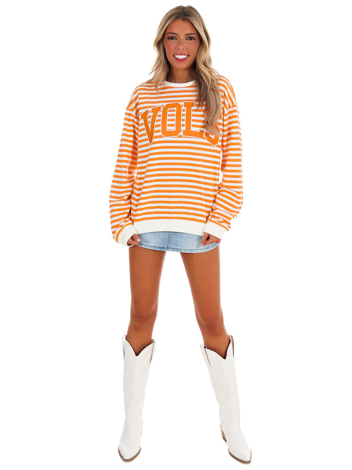 Tennessee Vols Classic Arch Stripe Hi Dive Sweatshirt