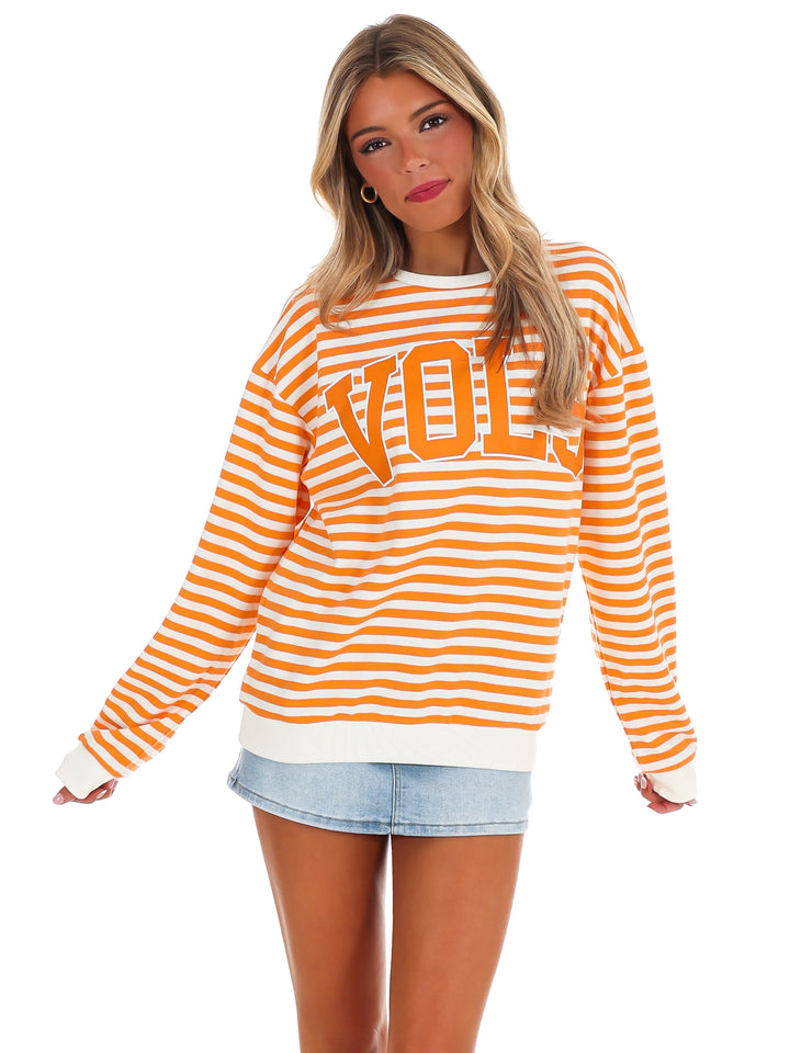 Tennessee Vols Classic Arch Stripe Hi Dive Sweatshirt