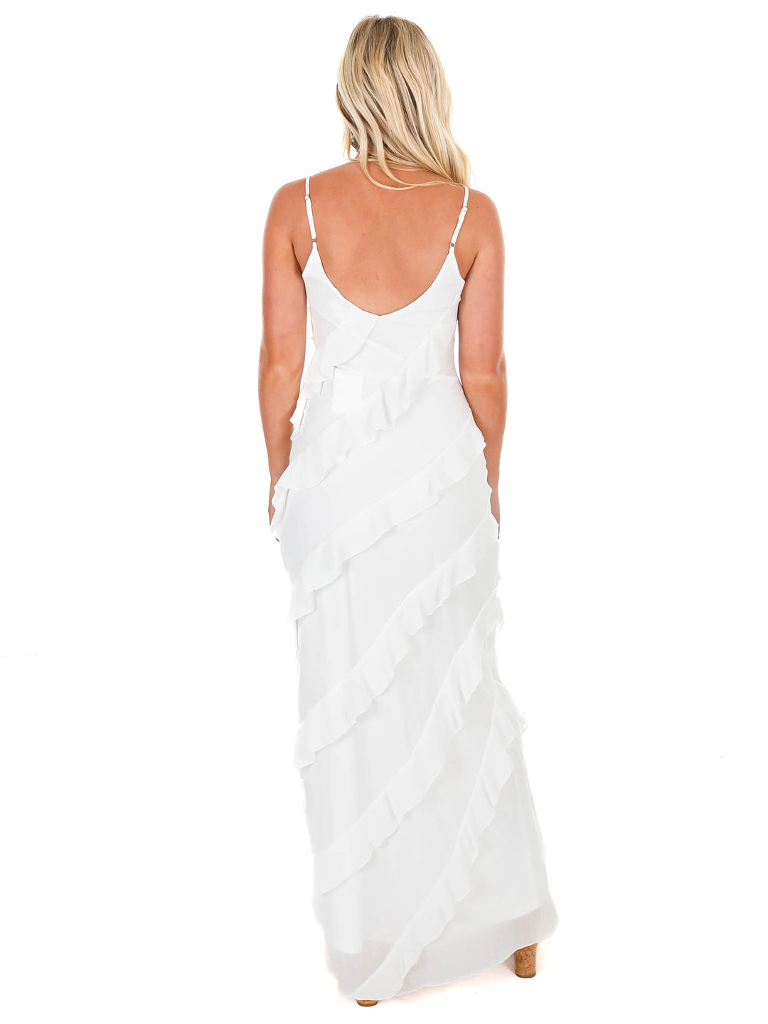 Signed Sealed Delivered Ruffle Maxi Dress