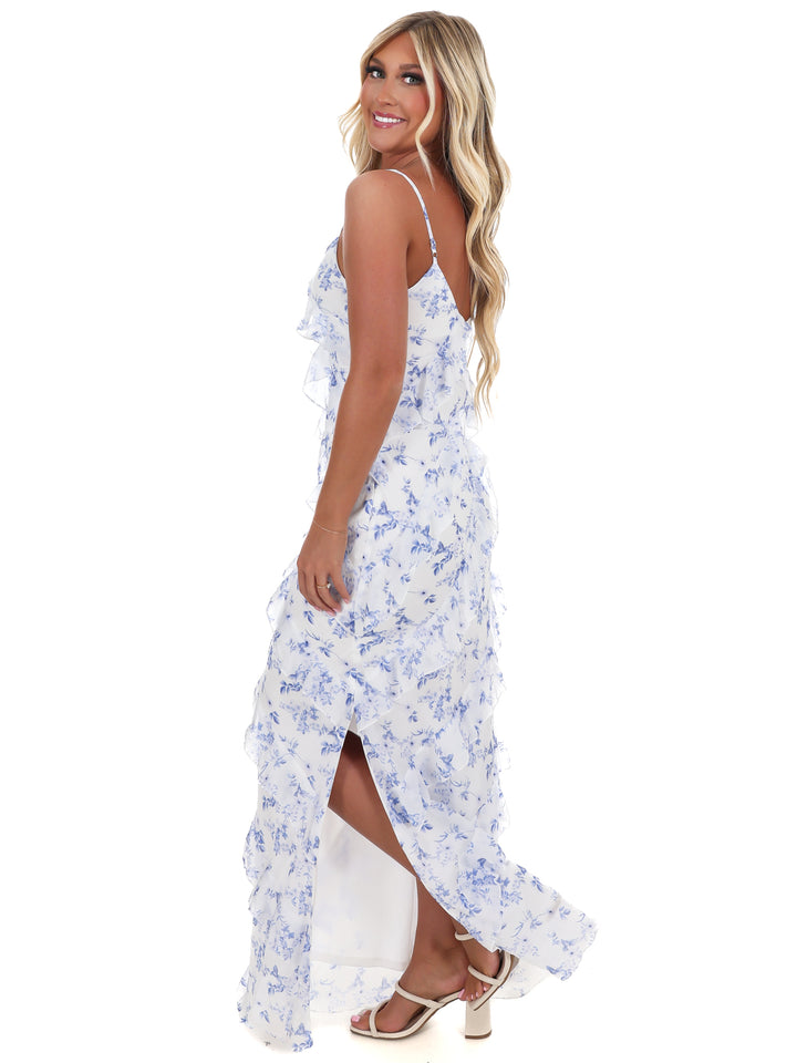 Floral Affair Tiered Ruffle Maxi Dress