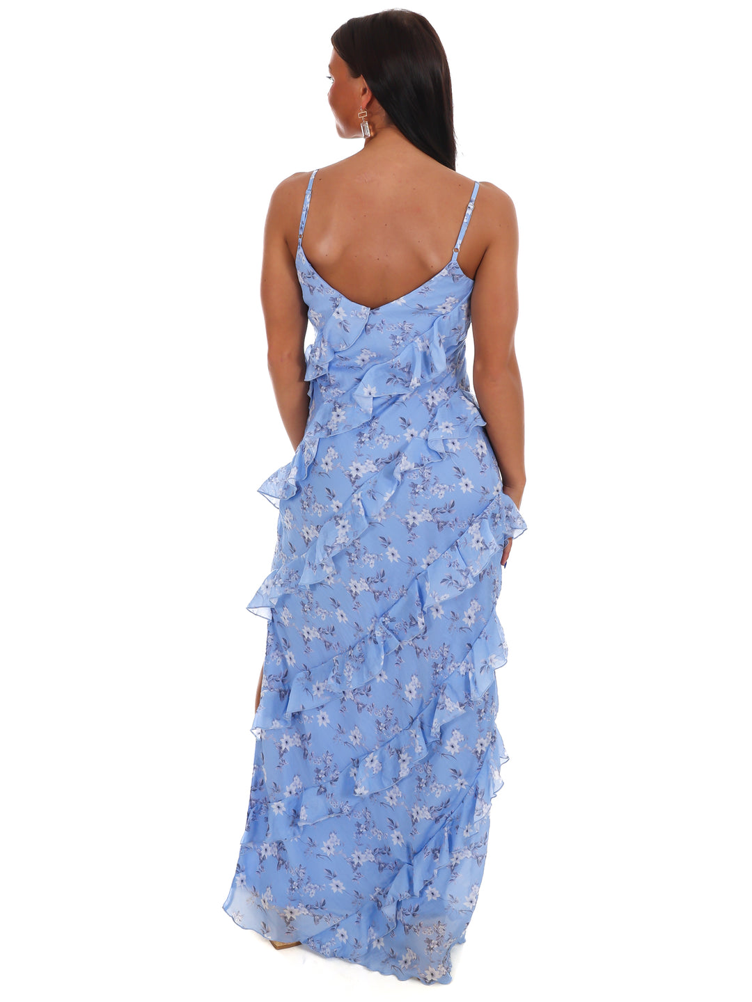 Floral Affair Tiered Ruffle Maxi Dress