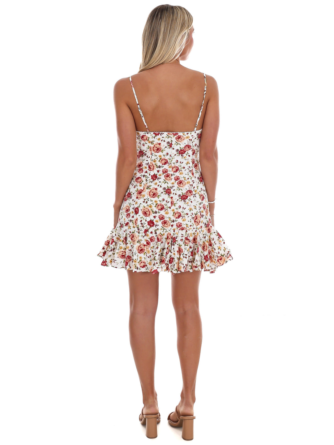 Floral Flutter Mini Dress