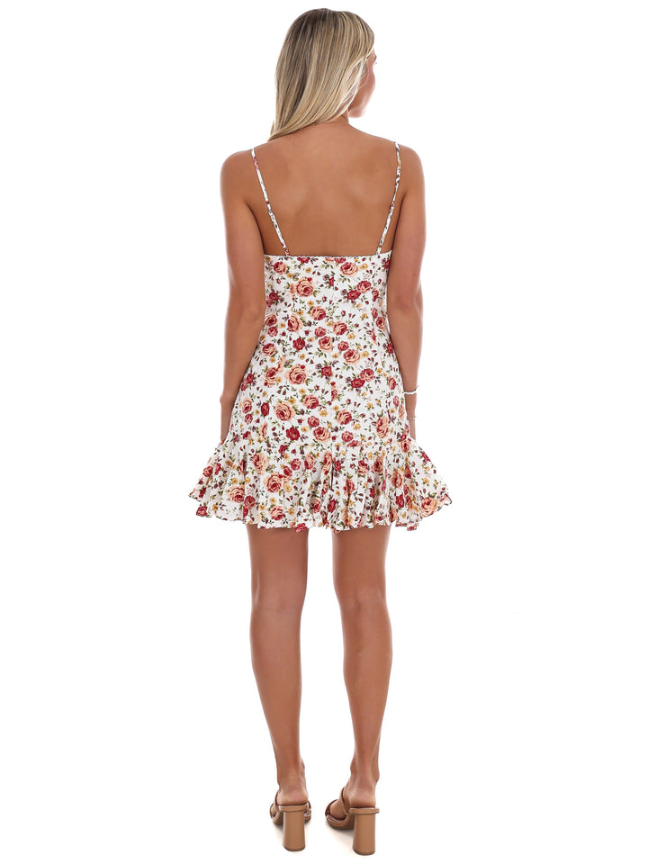 Floral Flutter Mini Dress