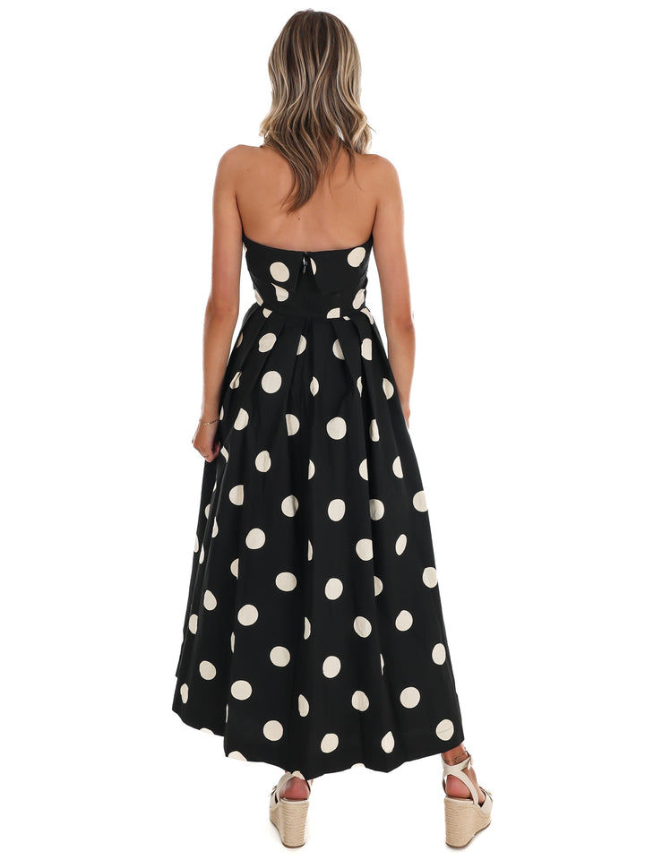 RSVP Polka Dot Tube Midi Dress
