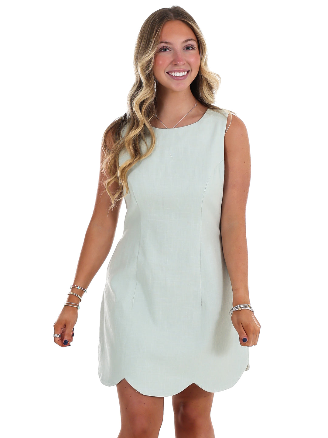 Just A Theory Linen Mini Dress