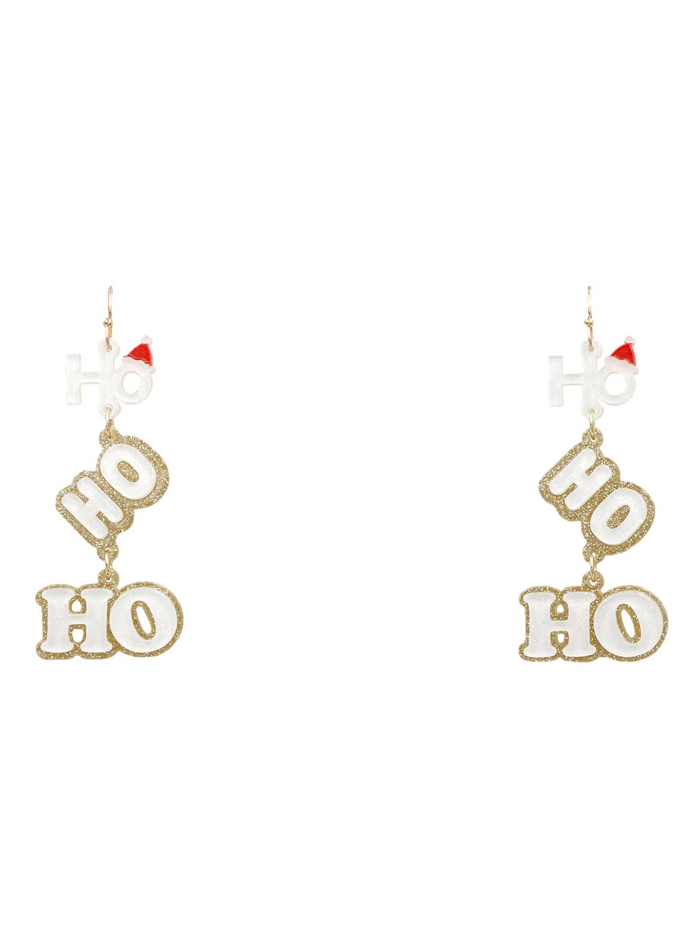 HoHoHo Acrylic Earrings
