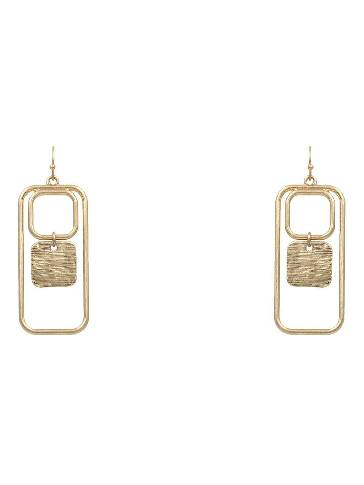 Shape Metal Dangle Earring